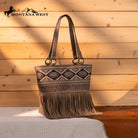 MW Embroidered Tote ~ Khaki - Henderson's Western Store