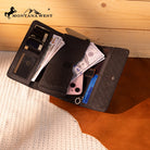 MW Embroidered Wallet ~ Black - Henderson's Western Store