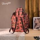 Wrangler Vintage Print Backpack ~ Pink - Henderson's Western Store