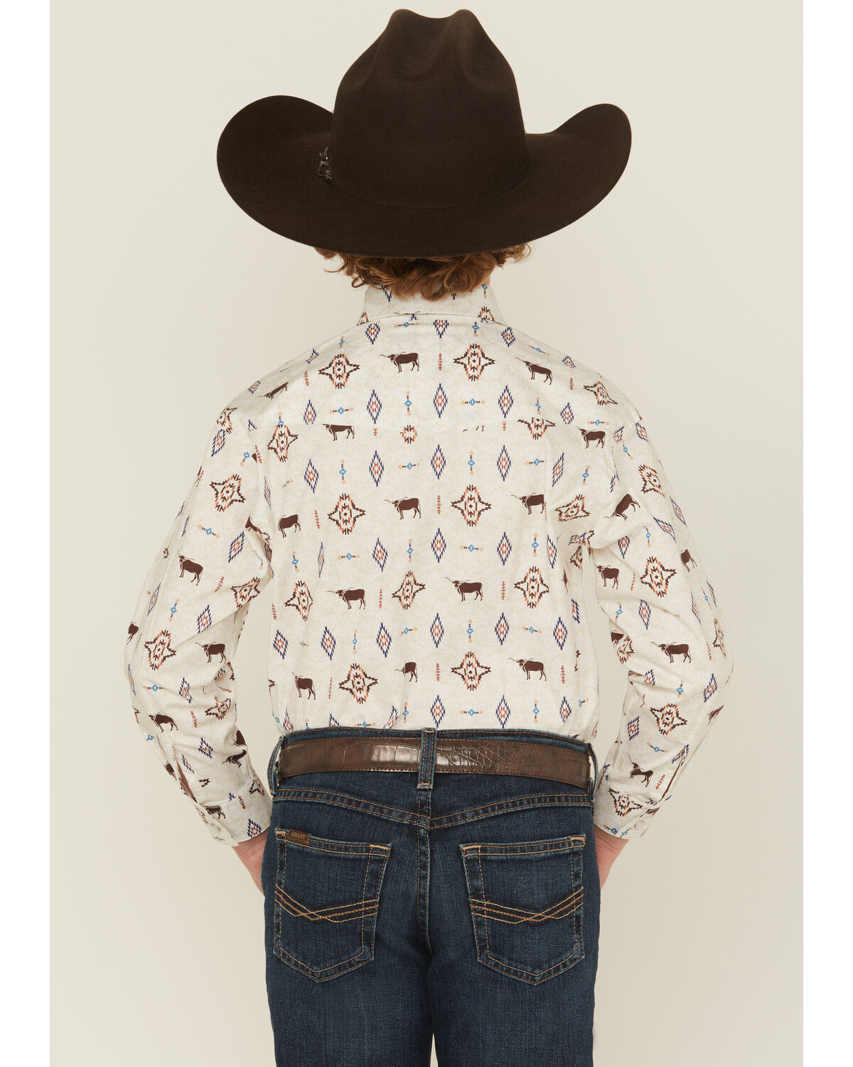 Panhandle Boy's Steerhead Western Shirt - Henderson's Western Store