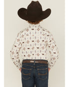 Panhandle Boy's Steerhead Western Shirt - Henderson's Western Store