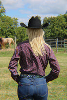 Ladies Cinch Arenaflex ~ Purple - Henderson's Western Store