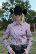 Ladies Cinch Arenaflex ~ Purple - Henderson's Western Store