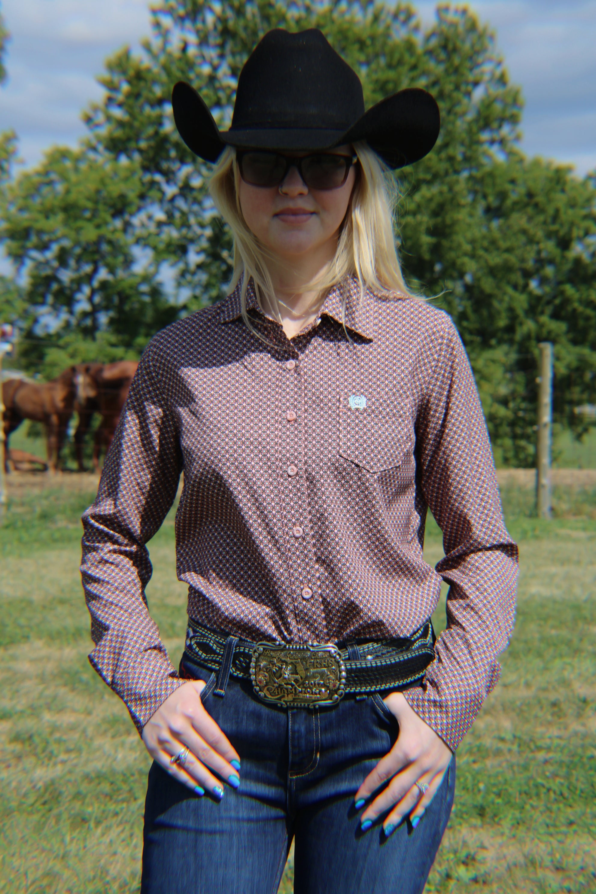 Ladies Cinch Arenaflex ~ Peach - Henderson's Western Store