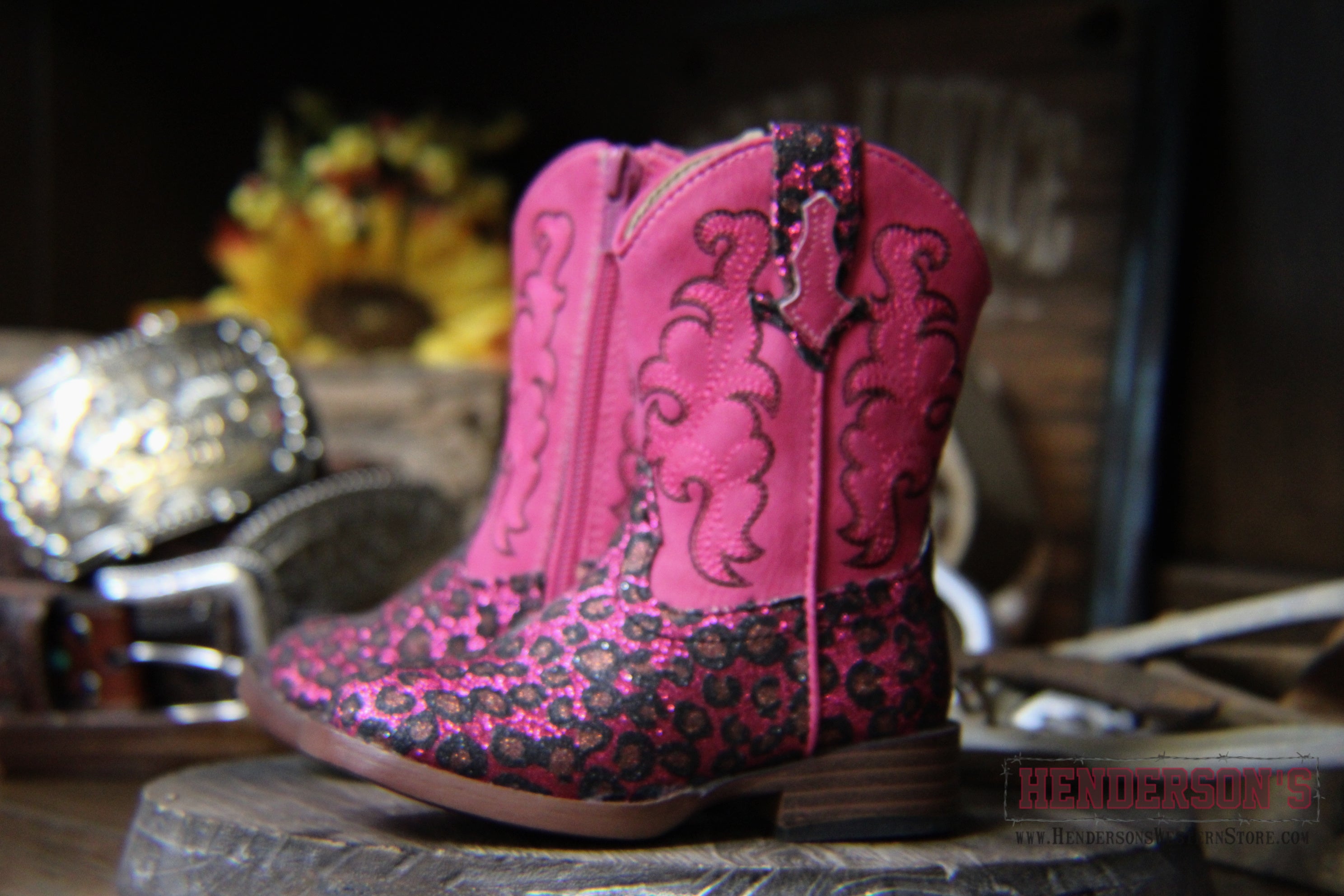 Girl's Glitter Wild Cat Boots by Roper - Henderson's Western Store