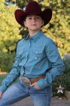 Girl's Azure Neat Western by Roper - Henderson's Western Store