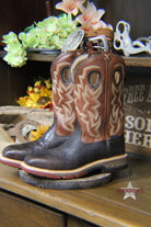Western Work Boots by Twisted X ~ Alloy ~ Chocolate - Henderson's Western Store