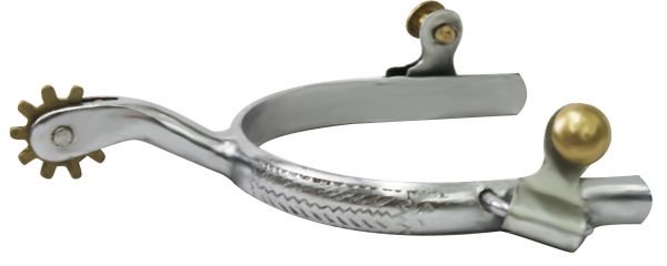 Engraved Chrome Plated Spurs - Henderson's Western Store