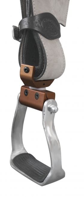 Copper Colored Aluminum Stirrup Turners - Henderson's Western Store