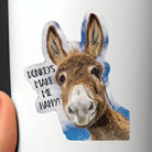 Western Sticker ~ Donkeys Make Me Happy - Henderson's Western Store