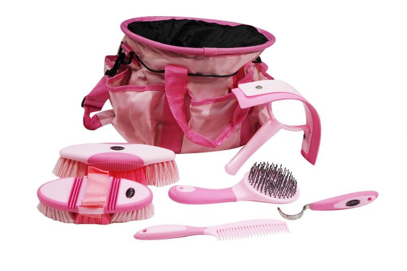 Grooming Kit W/Carrying Bag ~ Pink - Henderson's Western Store