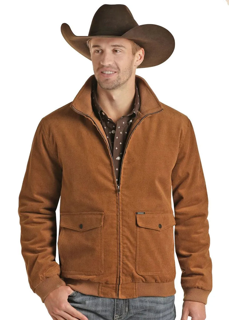 Cotton Solid Bomber Jacket - Henderson's Western Store