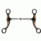 Brown Steel Bit W/Engraved Copper Overlay - Henderson's Western Store