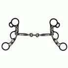 Black Steel Snaffle W/Copper Inlays - Henderson's Western Store