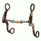 Brown Steel Twisted W/Copper Roller - Henderson's Western Store