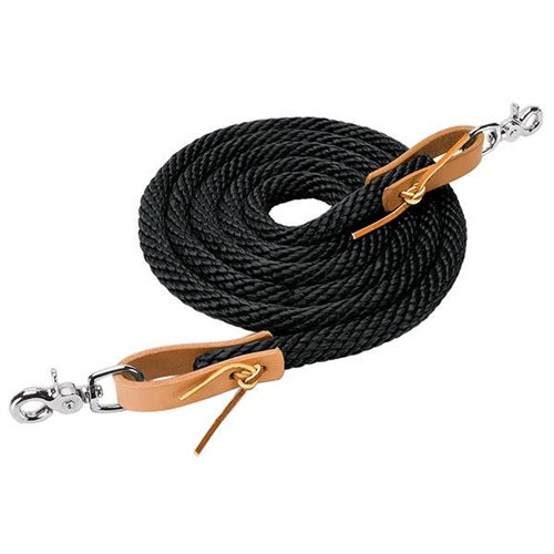 8' Poly Roper Reins with Scissor Snap - Henderson's Western Store