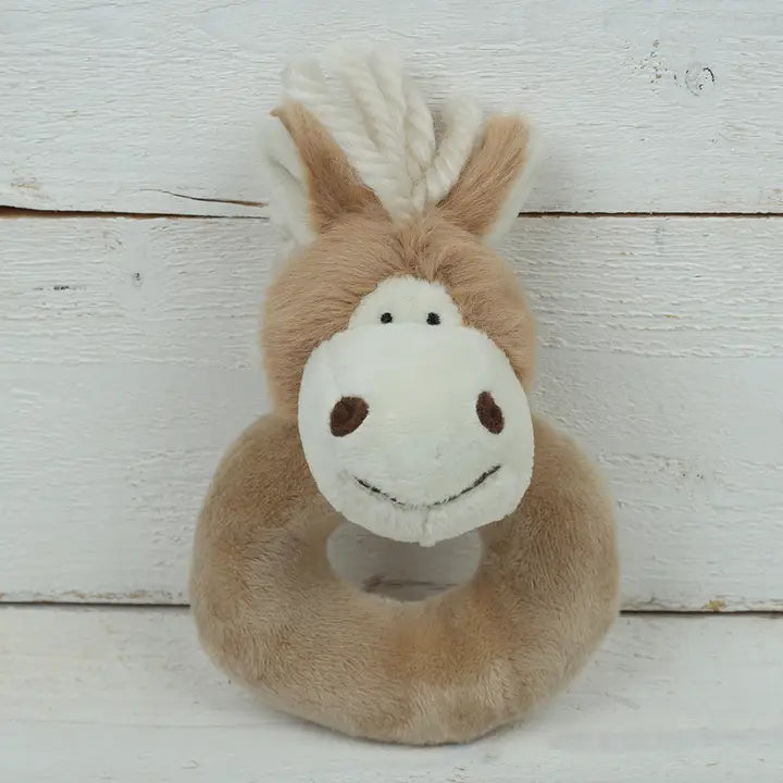 Pony Horse Baby Plush Soft Toy Rattle - Henderson's Western Store