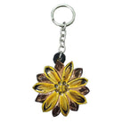 Leather Key Chain ~ Sunflower - Henderson's Western Store
