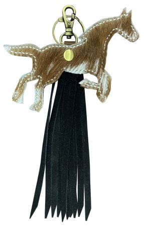 Cowhide Horse Shaped Keychain - Henderson's Western Store