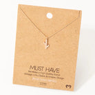 Dainty Cactus Pendant Necklace - Henderson's Western Store