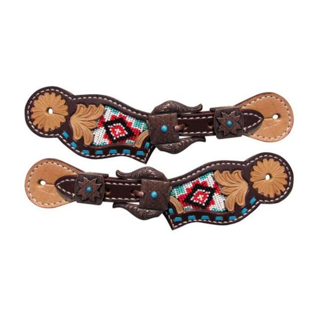 Navajo Beaded Spur Straps ~ Youth - Henderson's Western Store