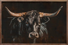 Wall Decor ~ Black Longhorn - Henderson's Western Store