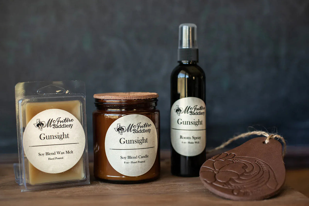 Mcintire Saddlery candle