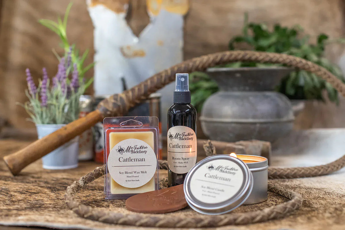 Mcintire Saddlery candle