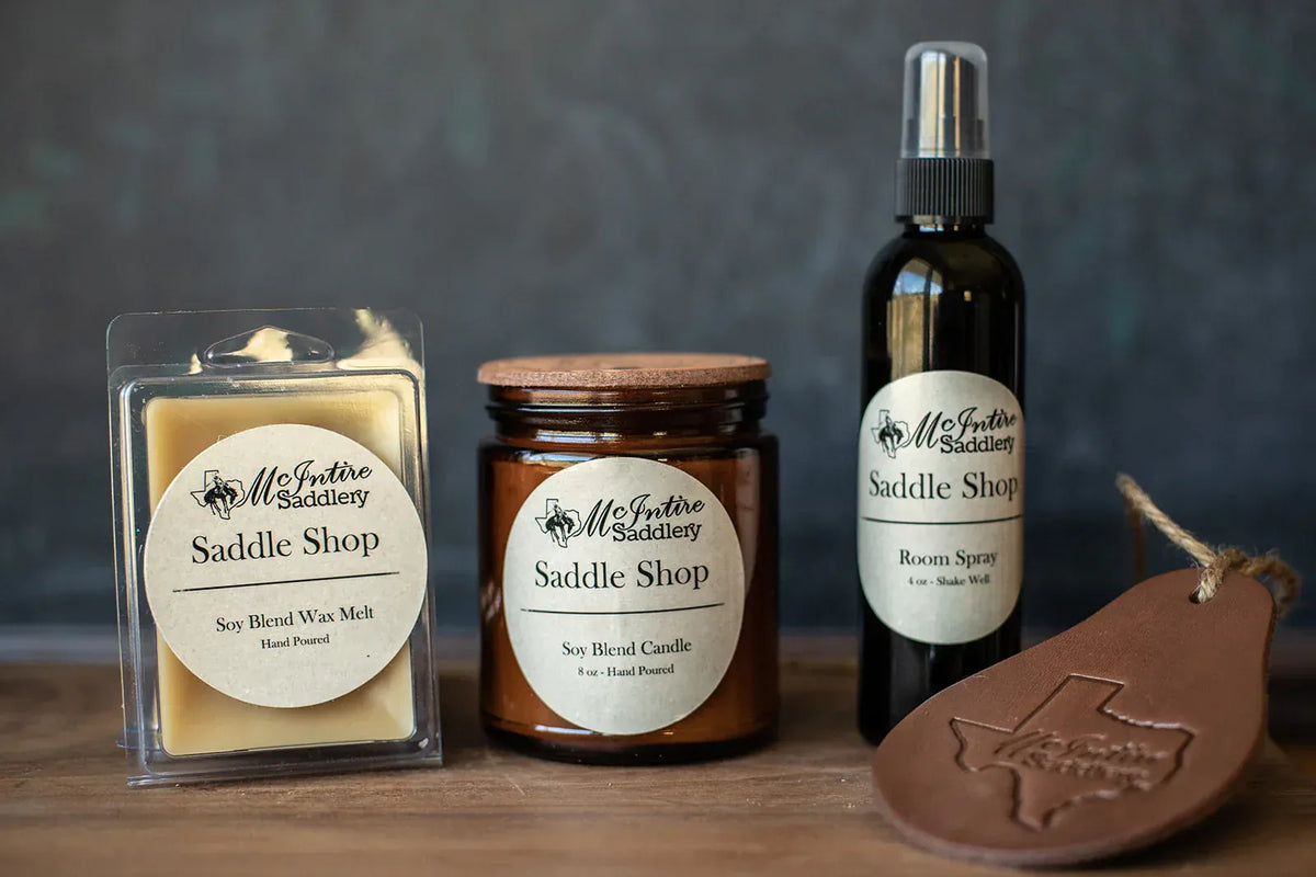 Mcintire Saddlery candle