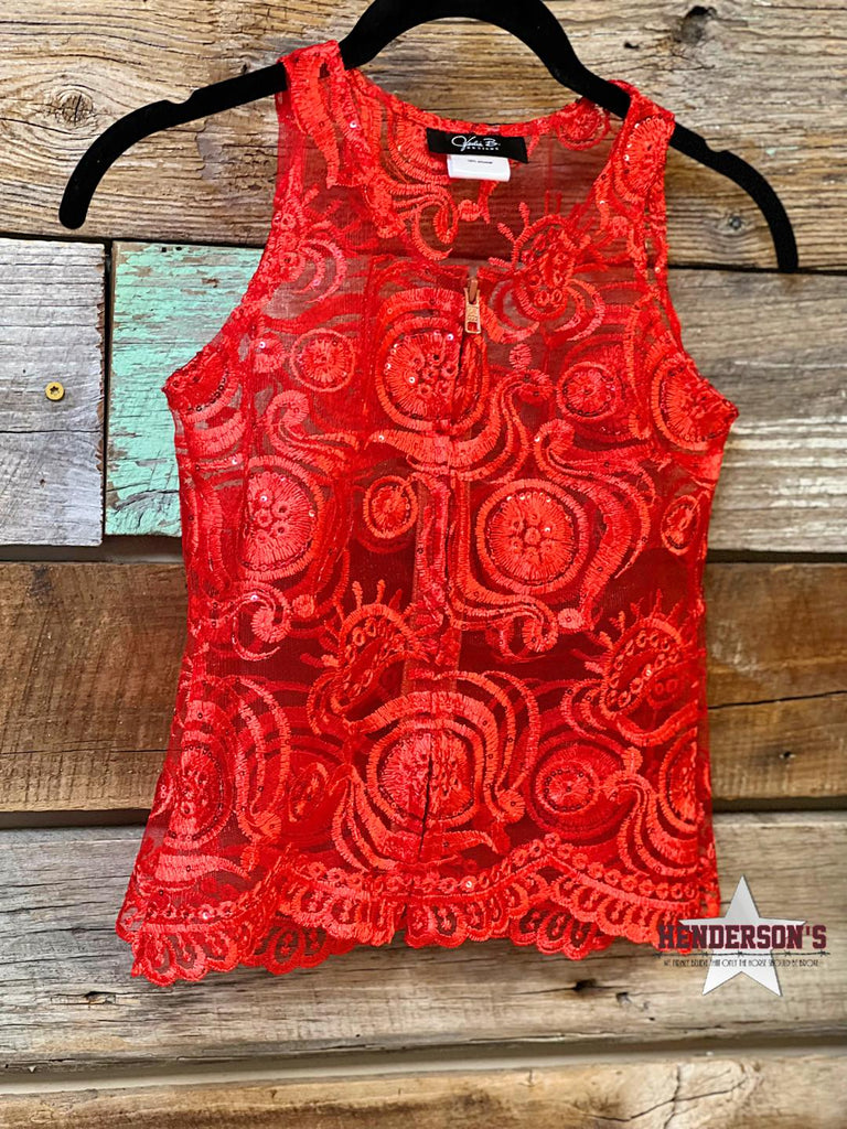 Red Lace Youth "Mini" Show Vest - Henderson's Western Store