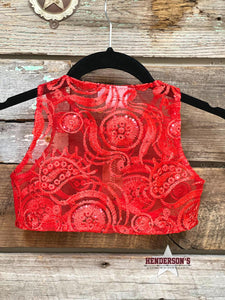 Load image into Gallery viewer, Red Lace Youth &quot;Mini&quot; Bolero - Henderson&#39;s Western Store