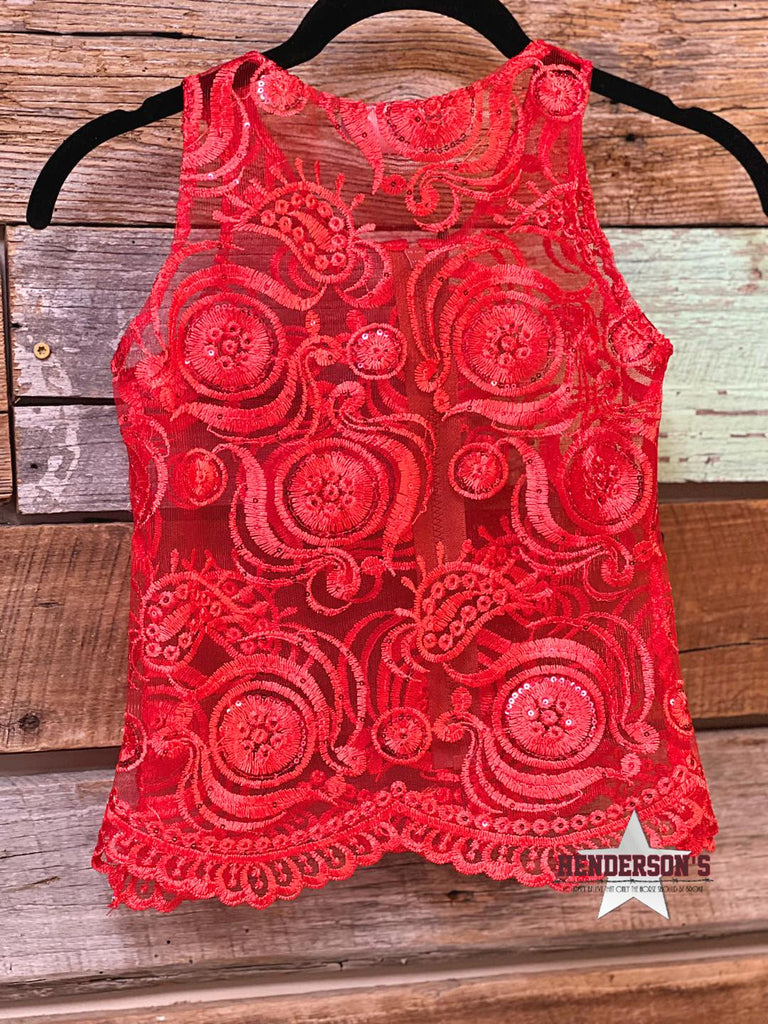 Red Lace Youth "Mini" Show Vest - Henderson's Western Store