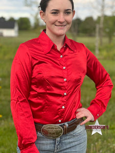 Load image into Gallery viewer, Silk Winning Show Shirt ~ Ruby - Henderson&#39;s Western Store
