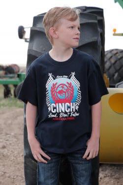 Boy's Cinch Tee ~ Navy - Henderson's Western Store
