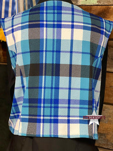 Load image into Gallery viewer, Blue Plaid Buckle Crop - Henderson&#39;s Western Store