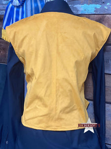 Load image into Gallery viewer, Sample Faux Suede Crop Vest ~ Mustard - Henderson&#39;s Western Store