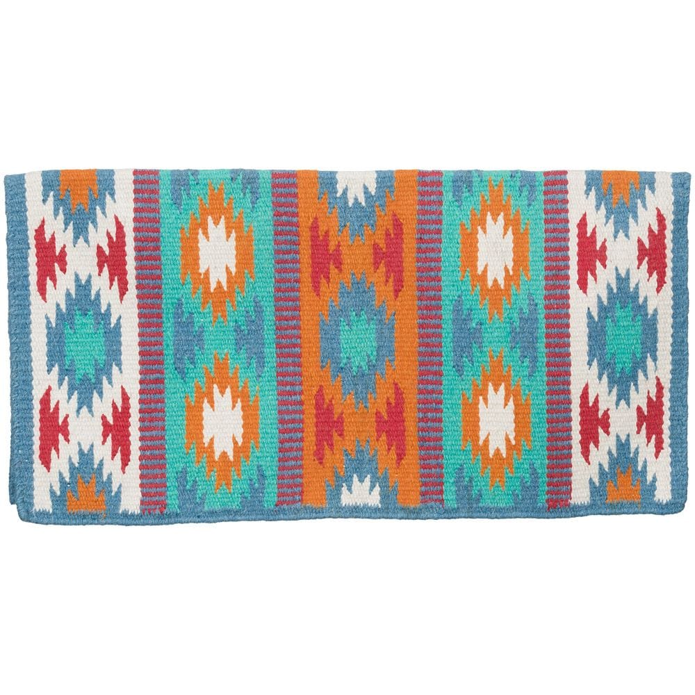 Jolene Wool Saddle Blanket ~ Seafoam - Henderson's Western Store