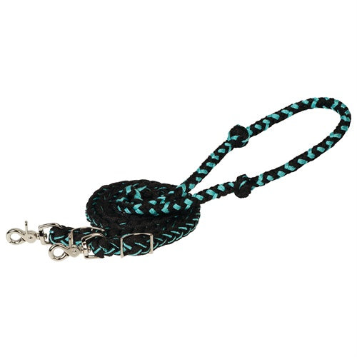 Braided Poly Barrel Reins - Henderson's Western Store