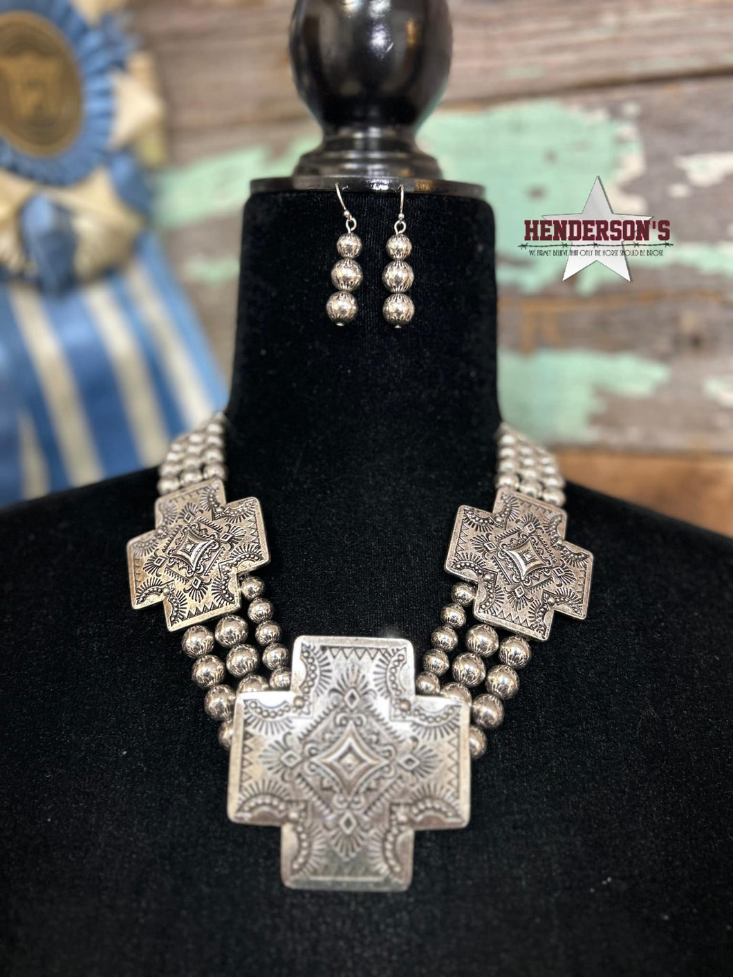 Western Aztec Chunk Necklace - Henderson's Western Store