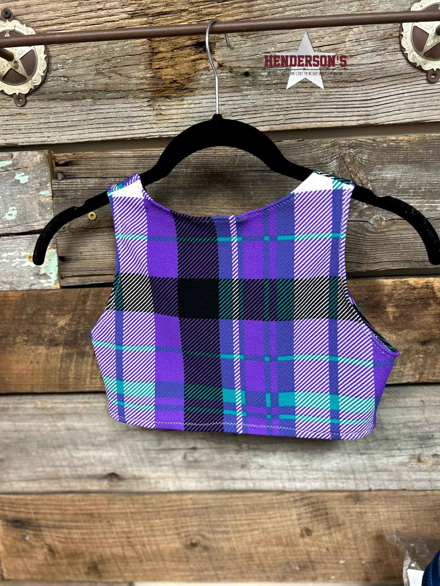 Purple Plaid "Mini"  Youth Bolero - Henderson's Western Store