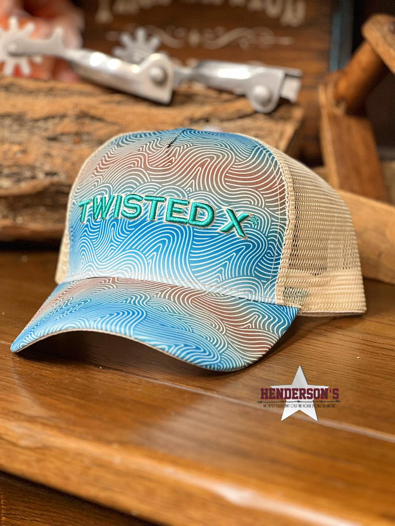 Twisted X Ball Cap ~ Ombre Wave - Henderson's Western Store