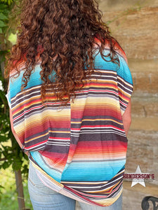 Load image into Gallery viewer, Serape Print Top - Henderson&#39;s Western Store