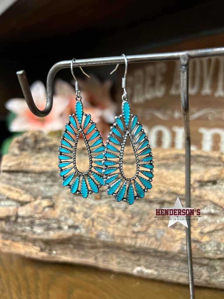 Turquoise Dangle Earrings - Henderson's Western Store