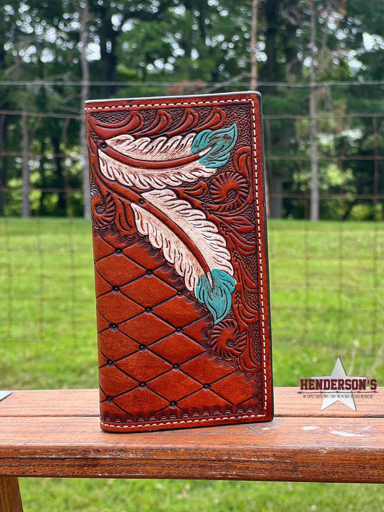 SVK Hand Carved Rodeo Wallet - Henderson's Western Store