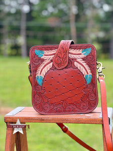 Load image into Gallery viewer, SVK Hand Carved Handbag - Henderson&#39;s Western Store