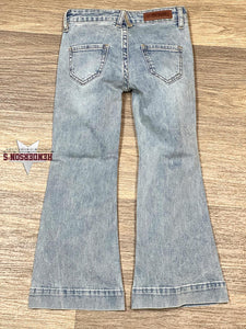 Load image into Gallery viewer, Girl&#39;s Rock &amp; Roll Smile Pocket Trouser Jeans - Henderson&#39;s Western Store