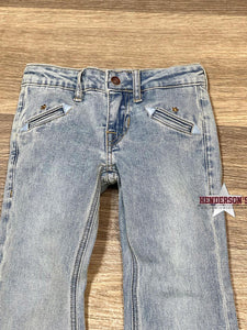 Load image into Gallery viewer, Girl&#39;s Rock &amp; Roll Smile Pocket Trouser Jeans - Henderson&#39;s Western Store