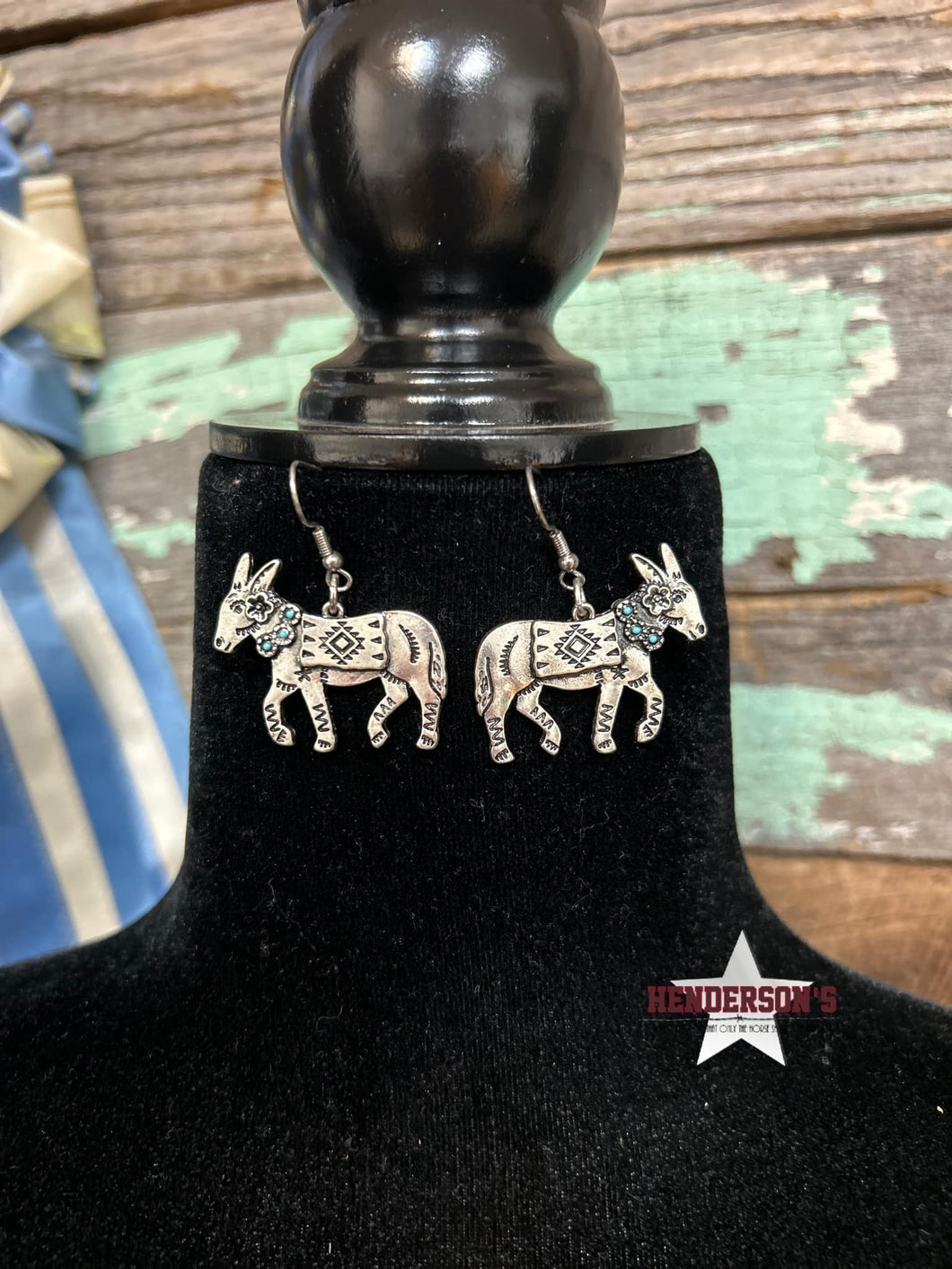 Aztec Donkey Earrings - Henderson's Western Store