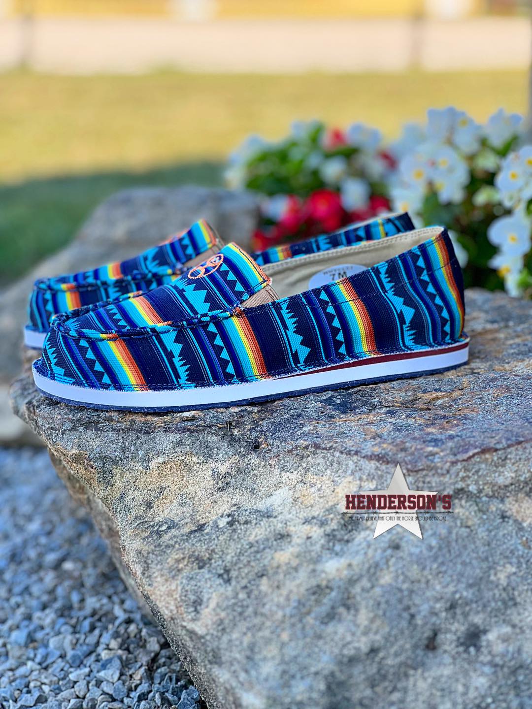 Hooey Slip-On by Twisted X ~ Blue Geo - Henderson's Western Store