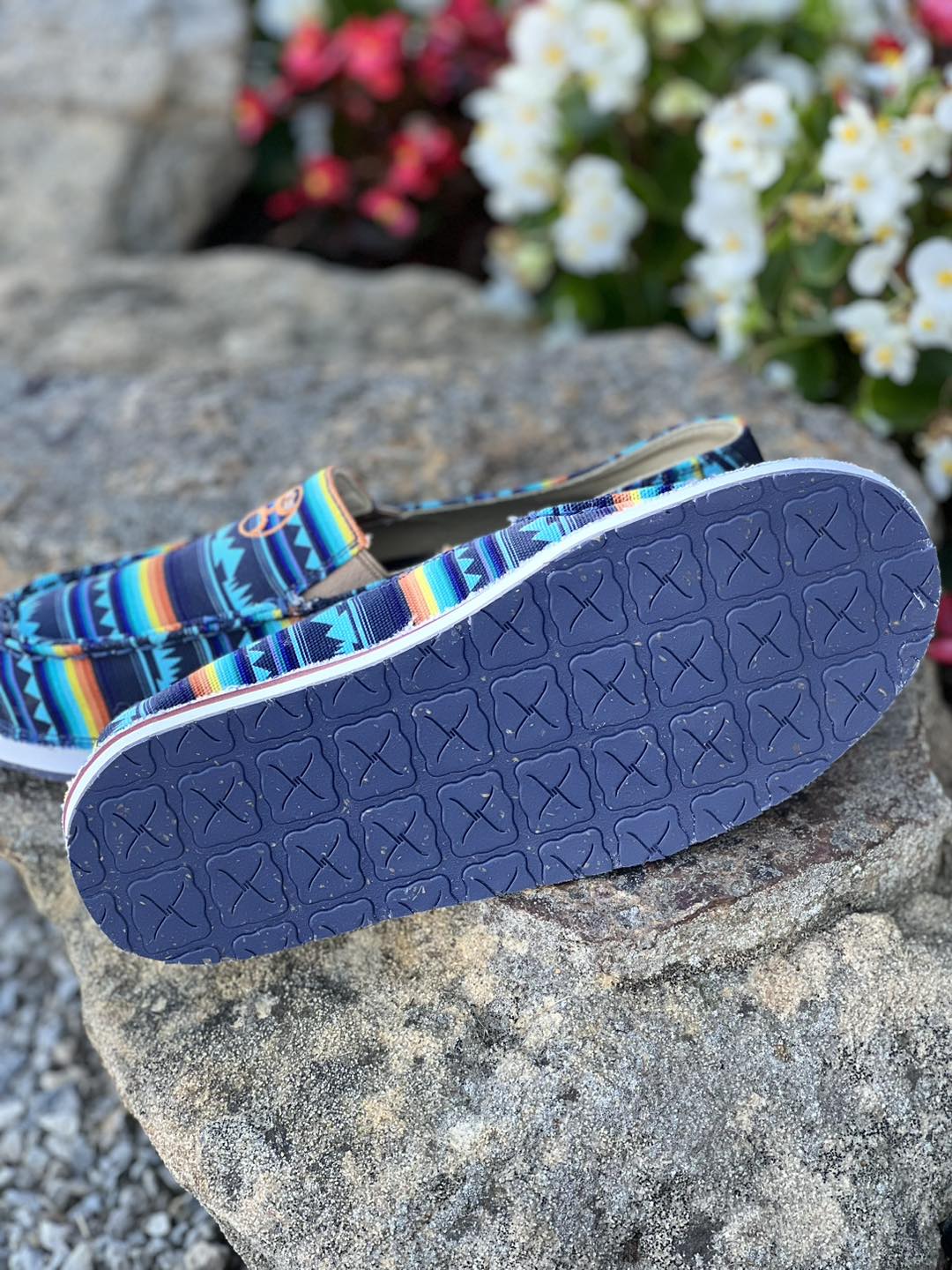 Hooey Slip-On by Twisted X ~ Blue Geo - Henderson's Western Store
